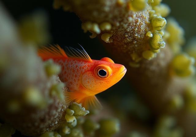 Sea life under Swanage Pier